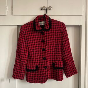 Vintage Red Wool Jacket